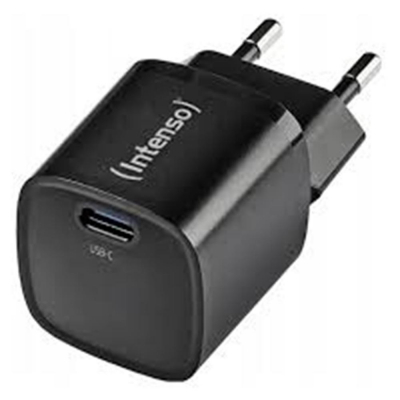 Cargador de pared intenso w30c² gan 30w usb tipo c negro