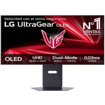 Monitor Gaming Ultrapanorámico LG UltraGear 32GX850A-B 32/ 4K/ 0.03ms/ 330Hz/ OLED/ Regulable en Altura/ Negro