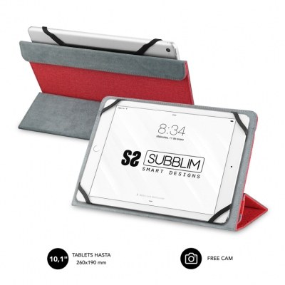 FUNDA TABLET SUBBLIM FREECAM CASE 10,1 RED