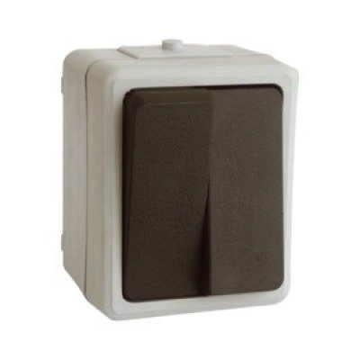 Interruptor Doble Superficie Estanco IP44