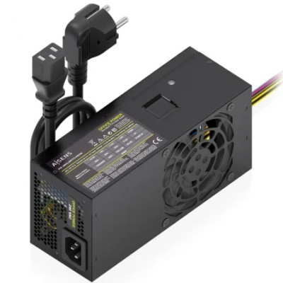 Fuente de Alimentación TFX Aisens ASPC-500TFX-PSEBK/ 500W/ Ventilador 8cm