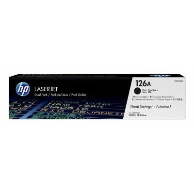 HP CE310A NEGRO MULTIPACK 2 TONER ORIGINALES Nº126A