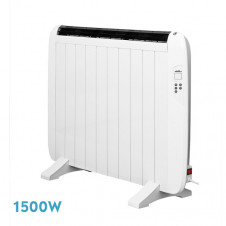 Emisor Termico Gaban 1500w X En Aluminio Blanco Remoto Lcd,temporizador Mural/portat.58,5x86x5,5 Cm