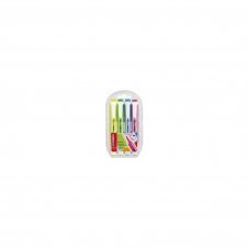 STABILO SWING COOL ESTUCHE 4 ROTULADORES COLORES SURTIDOS FLUORESCENTES TECNOLOGIA ANTI-SECADO 2 ANCHOS DE TRAZO 1+4MM 275/4