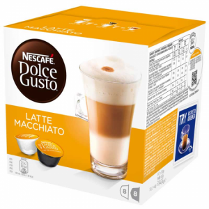 Estuche de cápsulas de café Dolce Gusto 12416058 LATTE MACCHIATO 16 cápsulas