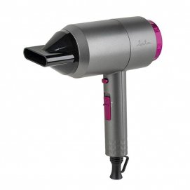 Secador de pelo compacto Jata SC43B, 2000W, 3 temperaturas, anilla para colgar, gris