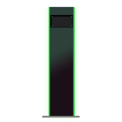 Stand para montaje en suelo de kiosko 10pos 10k - 32w