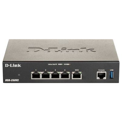 DSR-250V2 router inalámbrico Gigabit Ethernet Negro