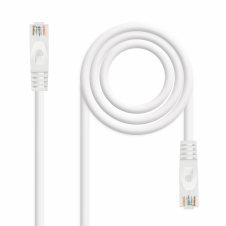 Nanocable Cable Red Latiguillo RJ45 LSZH CAT.6A UTP AWG24, Blanco, 25 cm