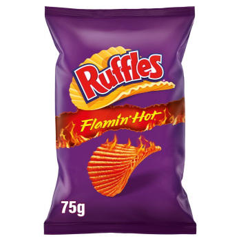 Patatas Fritas Ruffles Flamín Hot 75Grs