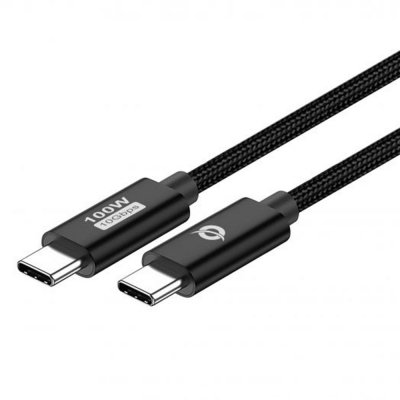 Cable usb - c conceptronic macho - macho 2m usb 3.2 gen 2 100w 20v 5a 10gbps e - mark