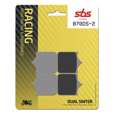 DS Racing Dual Sintered Brake Pads SBS 870DS2