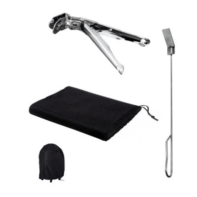 Set de accesorios Cecotec DragonPack 6600 S - Pinzas | Cubierta protectora | Atizador