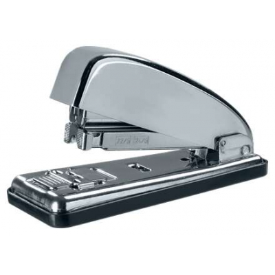 Petrus 226C Grapadora Metalica - Hasta 30 Hojas - Grapado Cerrado, Abierto y Clavado - Color Cromado