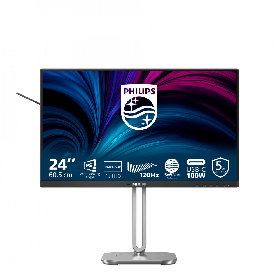 4000 series 24B2U4301/00 pantalla para PC 60,5 cm (23.8") 1920 x 1080 Pixeles Full HD LCD Gris