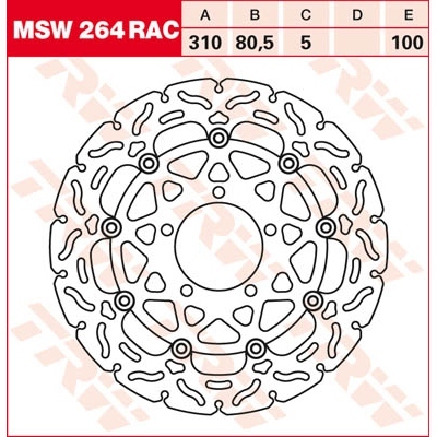 Discos de freno RAC TRW MSW264RAC
