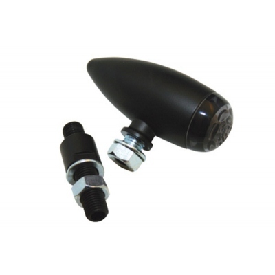 HIGHSIDER LED taillight Micro-Bullet, black, tinted 255-119