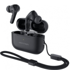 Auriculares Bluetooth Vention Echo Lite E11 Pro con estuche de carga/ Autonomía / Negros