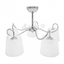 Lampara Cuzco 5xe14 Cromo 37x65x65 Cm