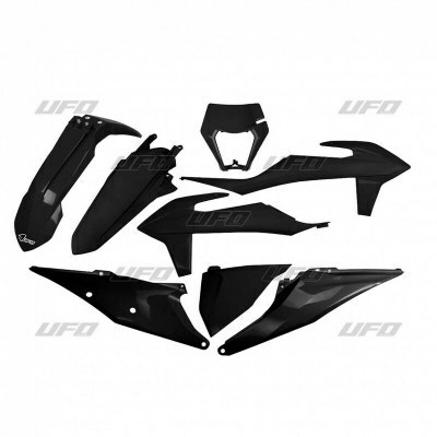 Kit plástica UFO negro KTM EXC/EXC-F KTKIT527@001