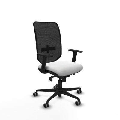 Ossa eco sincro bali blanco brazos 1D base nailon ruedas 65mm engomadas