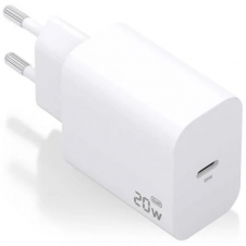 Cargador de Pared GaN Aisens A110-0938/ 1xUSB Tipo-C/ 20W/ Blanco