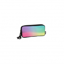 Milan Sunset Estuche Portatodo 3 Compartimentos - Tejido Resistente a las Roturas y Rasgaduras - Medidas 22x11x6.5cm - Modelo Color Negro