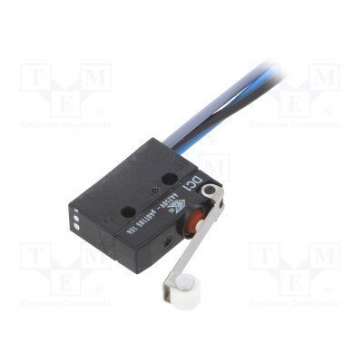 Microrruptor con Palanca + Rueda ON-(ON) salida 3 cables