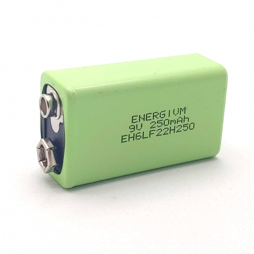 Bateria 6F22 9V 250mA NiMh Energivm