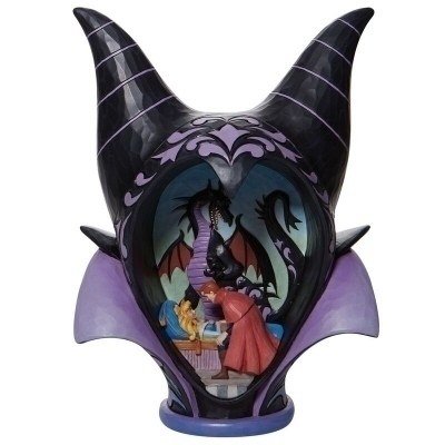Figura enesco disney diorama la bella durmiente malefica style