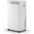 Deshumidificador Olimpia Aquaria S1 20 P, 1 litros/día, depósito 5 litros, 38 dB, secado de ropa, para 90 m³, blanco