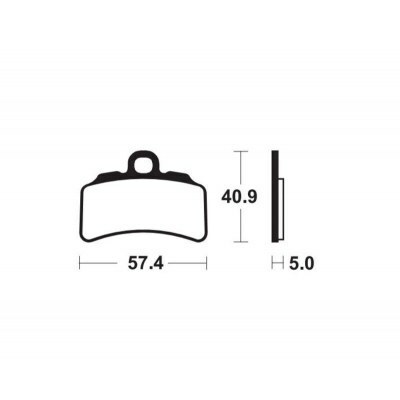 TECNIUM MX/ATV Sintered Metal Brake pads - MOR463 MOR463