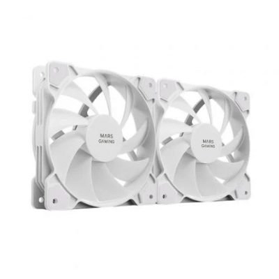 Ventiladores Mars Gaming MF-PWMX2/ 12cm/ Blanco