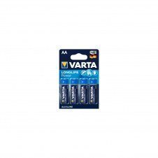 Varta blister 4 pilas alcalinas LR6 AA longlife power azul
