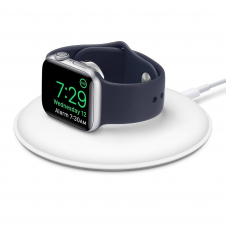 cargador inalambrico qi 5w para apple watch carga todos los modelos y tamaos se conecta mediante el cable de conector lightning a usb