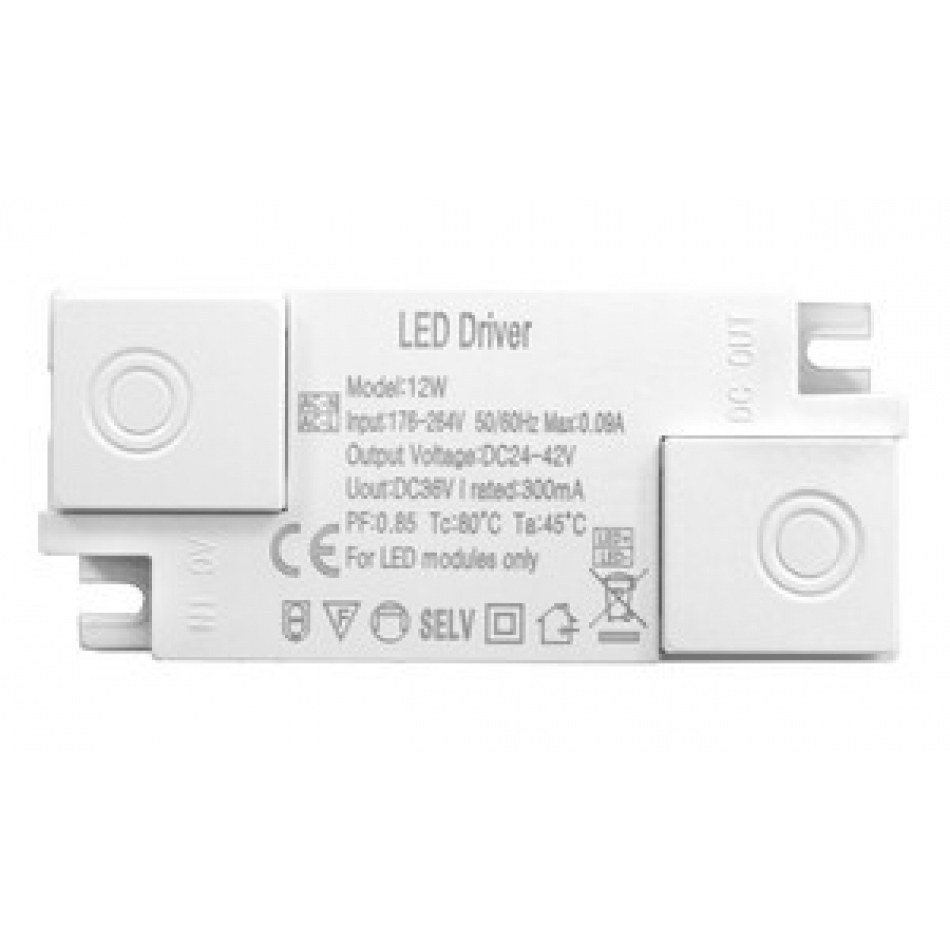 Fuente Alimentacion LEDs 57-75Vdc 72V 300mA Driver