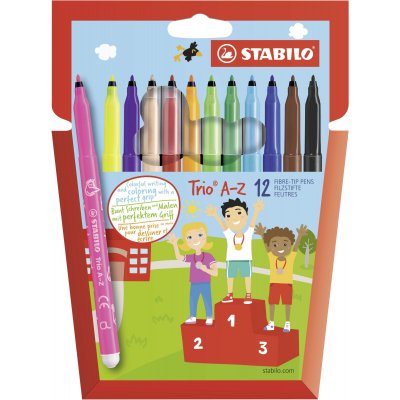 Trio A?Z rotulador Fino Multicolor 12 pieza(s)