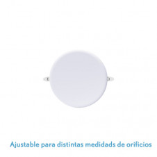 Downlight Led Smd Migmatita 18w 6500k Blanco 1800lm 2x12x12 Cm Corte Ajustable (7-10,8)
