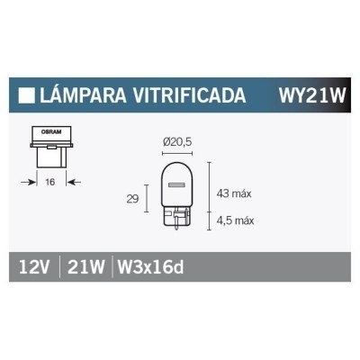 Caja de 10 lámparas OSRAM 7504 7504