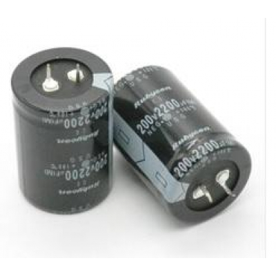 Condensador Electrolítico 2PIN 2200uF 200Vdc 85ºC 35x50mm