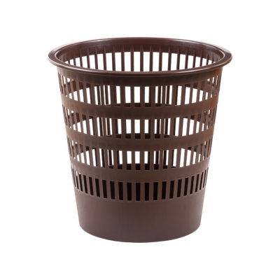 PAPELERA PLASTICO 306 REJILLA MARRON FAIBO 306-09