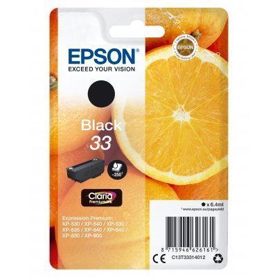 Epson T3331 (33) Negro Cartucho de Tinta Original - C13T33314012