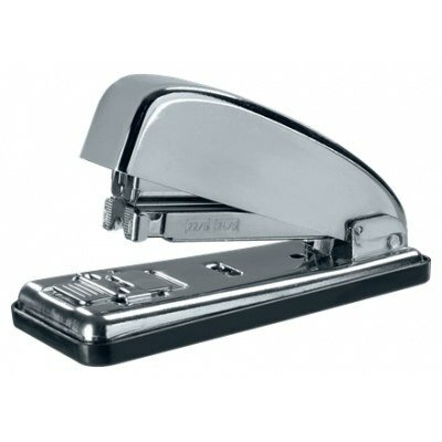 Petrus 226C Grapadora Metalica - Hasta 30 Hojas - Grapado Cerrado, Abierto y Clavado - Color Cromado
