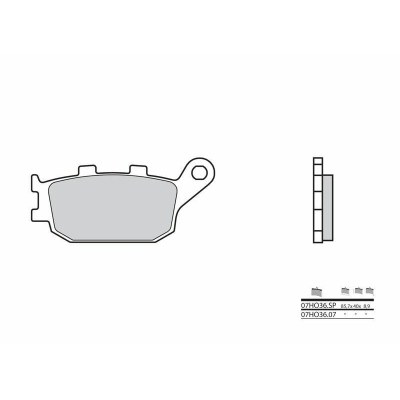 Pastillas de freno sinterizadas Brembo 07HO36SP 07HO36SP