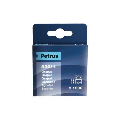 CAJA 1200 GRAPAS PETRUS COBREADA 530/14
