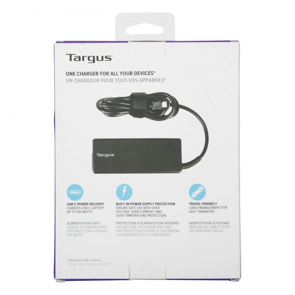 Cargador Targus Universal USB-C y USB-A - 65W