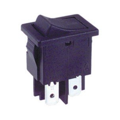 Interruptor Basculante Bipolar OFF-ON Negro 3A/250Vac