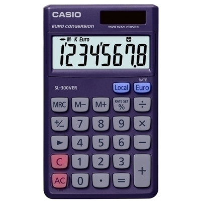 CALCULADORA BOLS.CASIO 8 DIG. SL-300VER