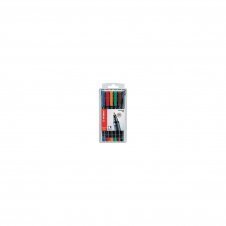 STABILO OHPen universal permanent, 6 Pack marcador permanente Punta redonda Negro, Azul, Marrón, Verde, Naranja, Rojo 6 pieza(s)