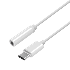 Aisens Conversor USB-C a AUDIO estilo APPLE, USB-C/M-JACK 3.5/H, blanc